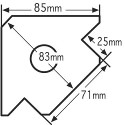 Equerre magnétique 45° 90° 135°