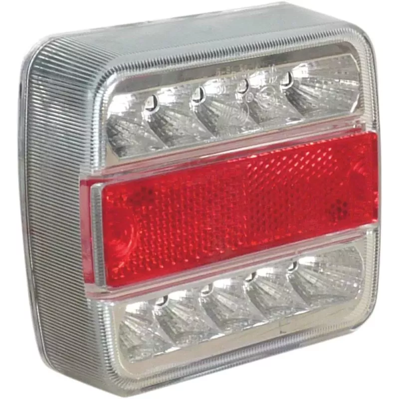 Feu arrière carré LED 12V 4 fonctions