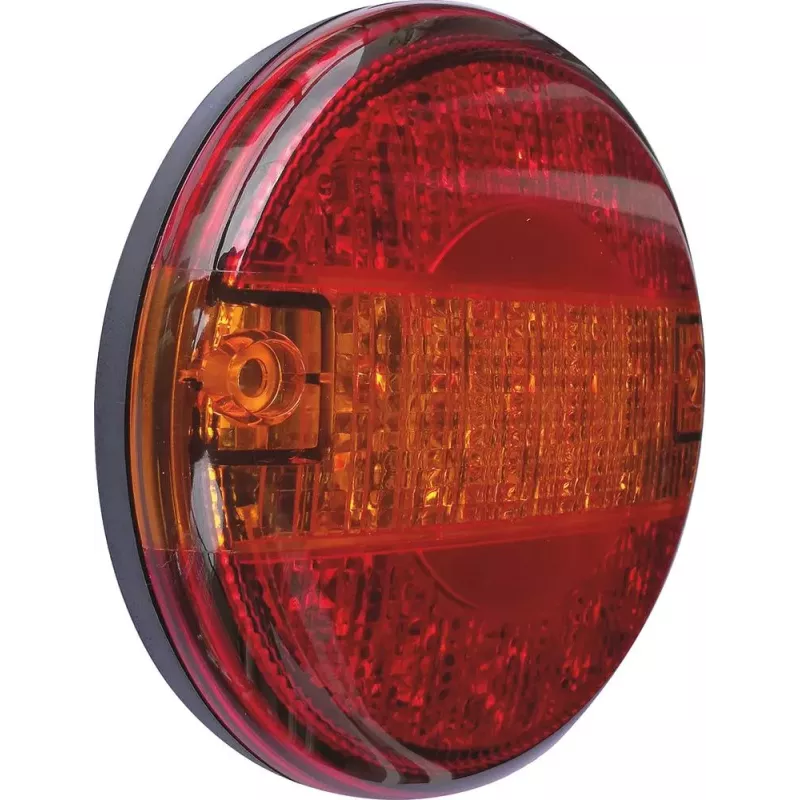 Feu arrière rond LED 12/24V 3 fonctions 140mm