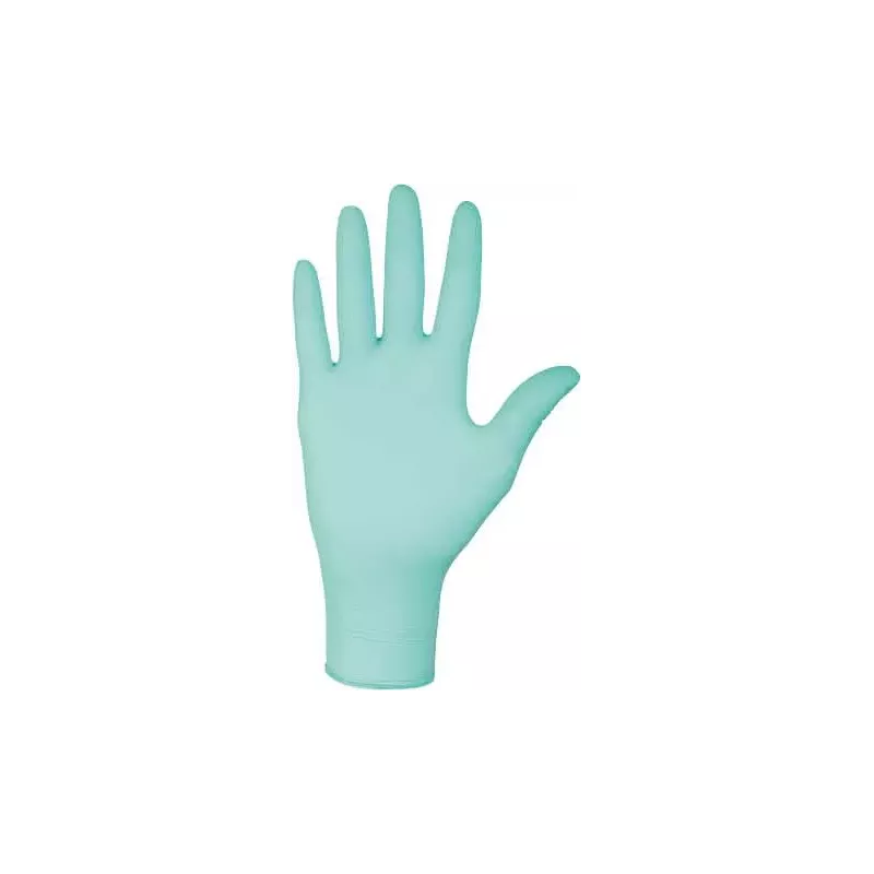 Gants jetables nitrile 240mm vert - Boîte de 100 pcs