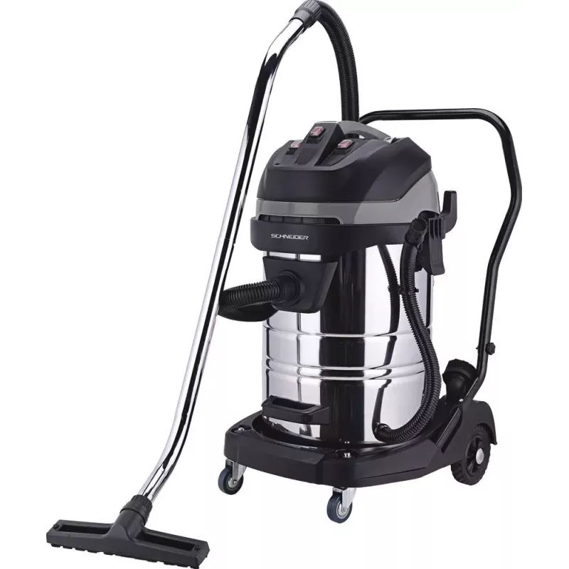 Aspirateur eau et poussière 80L 230V 3600W cuve inox basculante/3 moteurs