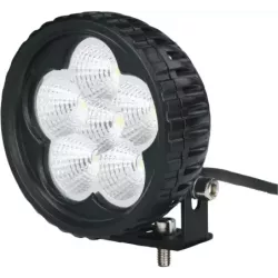 Phare de travail rond LED 10/32V 18W 1200 lumens