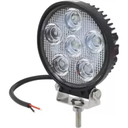 Phare de travail rond LED 10/32V 18W 1200 lumens