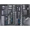 Servante d'atelier 7 tiroirs composée de 243 outils - modules PVC