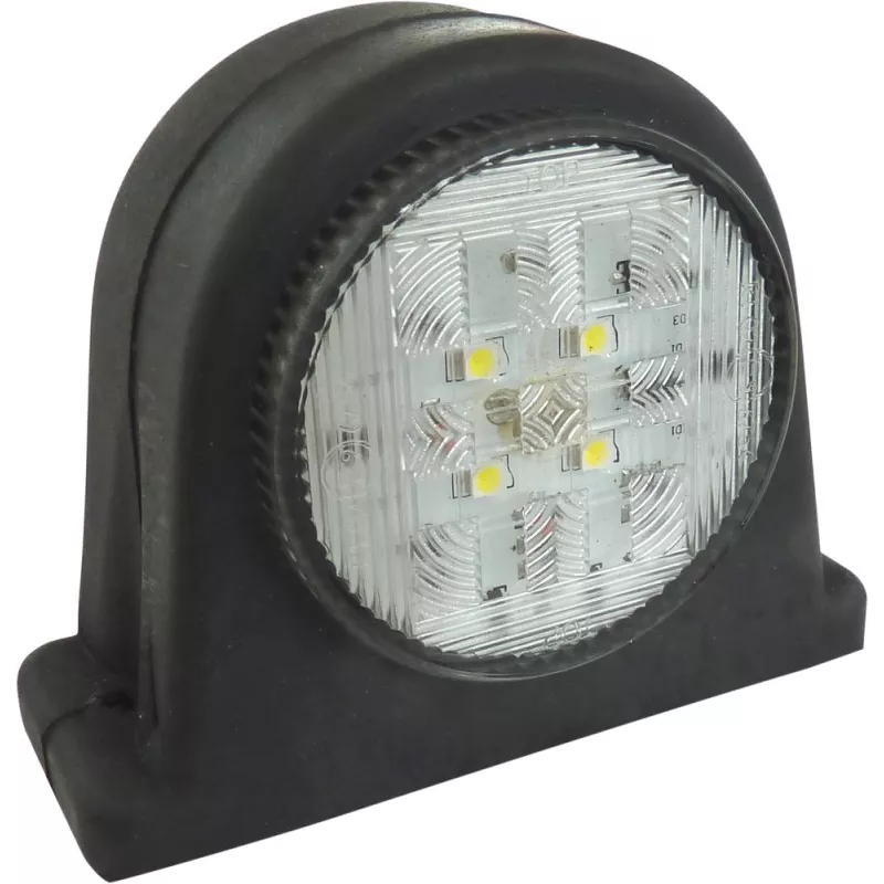 Feu de gabarit LED 10/30V rond rouge/blanc à fixer