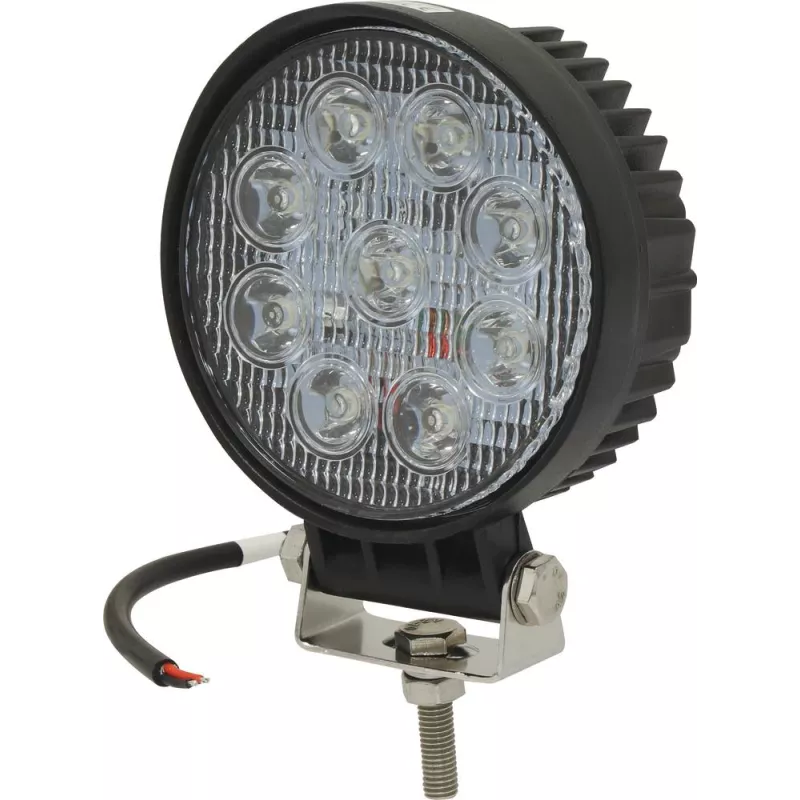 Phare de travail rond LED 10/32V 27W 1800 lumens