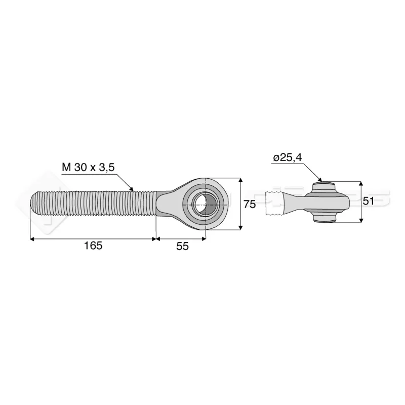 Tirant G 2 30X3.5 -220