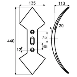 Soc double coeur  EA 45/75 2TR