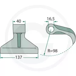 Marteau broyeur 40-137mm