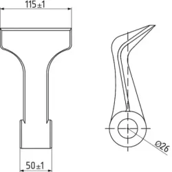 Marteau de broyeur adp Kuhn 50-115mm