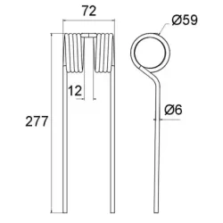 Dent aérofaneur type Gustin 627662