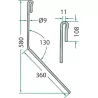 Griffe de semoir long II/III Amazone