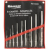 Chasse-goupilles 2-3-4-5-6-8-10-12-14mm de 110 à 248mm - pochette de 9 pcs