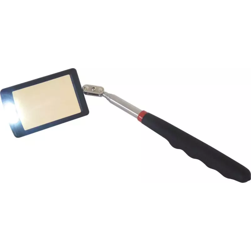 Miroir d'inspection télescopique 290 à 876mm avec LED - blister