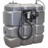 Cuve de stockage gasoil PEHD 1500L double paroi avec station à gasoil 230V 56 l/min et pistolet automatique/compteur/filtre