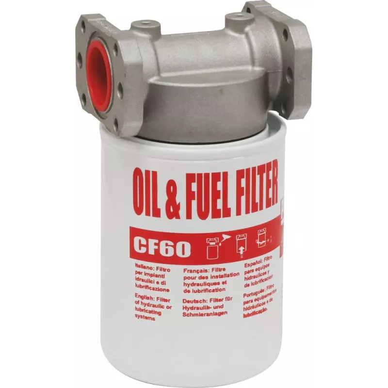 Filtre à gasoil avec support 1" et filtre 10μ femelle 3/4"