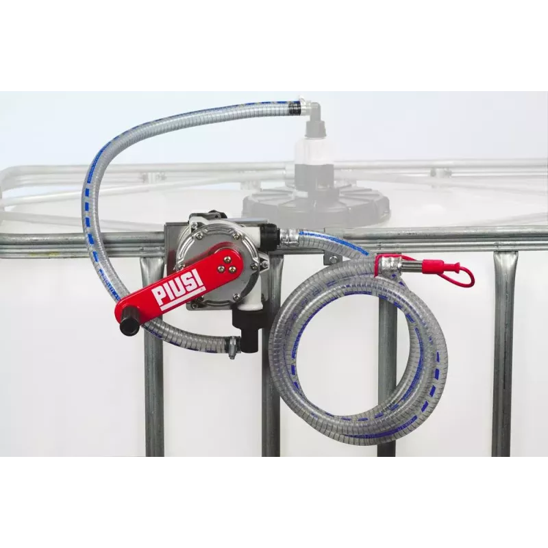 Pompe rotative AdBlue® avec tuyau de refoulement 38 l/min + kit fixation pour IBC